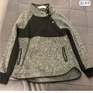 Abercrombie & Fitch Gray Fleece Pullover